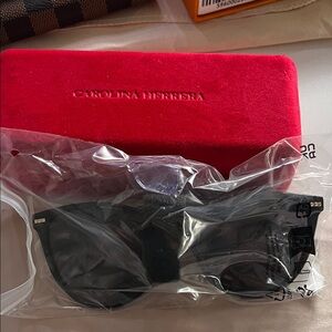 Carolina Herrera Elegant Black Sunglasses